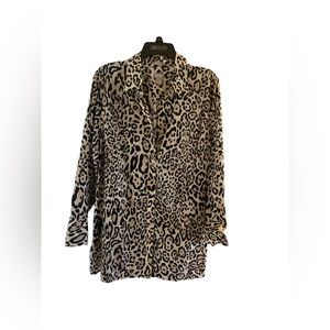 Chico's Brown Long Sleeve Button Down Shirt